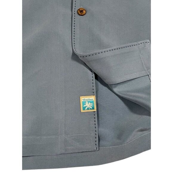 Caribbean Men’s Blue Modal-Blend Camp Shirt - Size M - Picture 8 of 8